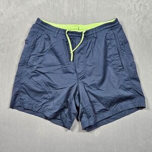 Birddogs Shorts Mens Medium Navy Blue Lined Adjustable Zip Pockets Running Gym